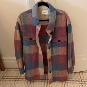 Isabel Marant Multicolor Plaid Wool Shacket
